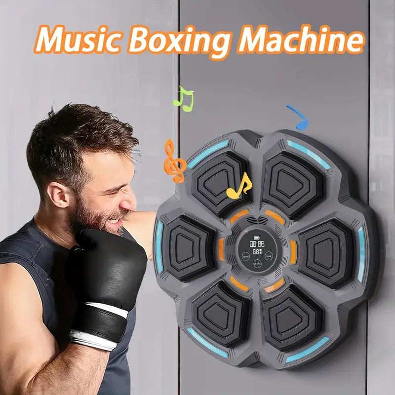 Smart Music Boxing Machine – Allenamento Fitness Interattivo con Bluetooth, Luci LED e Conteggio Pugni